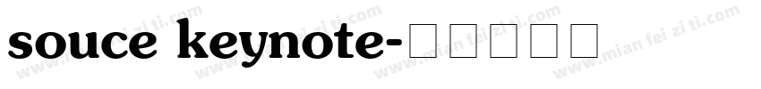 souce keynote字体转换